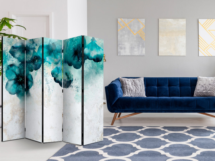 Room Divider Blue Poppies II [Room Dividers] 136149 additionalImage 4