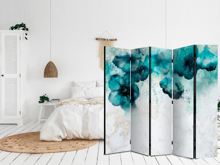 Room Divider Blue Poppies II [Room Dividers] 136149 additionalImage 2