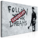 Large canvas print Follow Your Dreams Cancelled by Banksy II [Large Format] 136449 additionalThumb 2