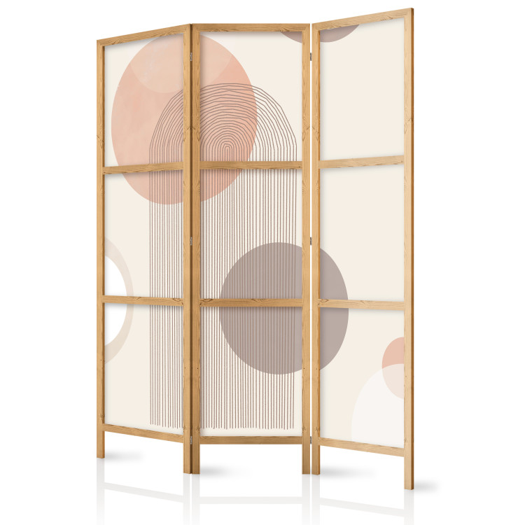 Room Divider Fountain (3-piece) - Geometric abstraction in circles in boho style 136549 additionalImage 5