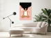 Canvas Print Morning Yoga (1-piece) Vertical - woman figure in a self-love spirit 138849 additionalThumb 3