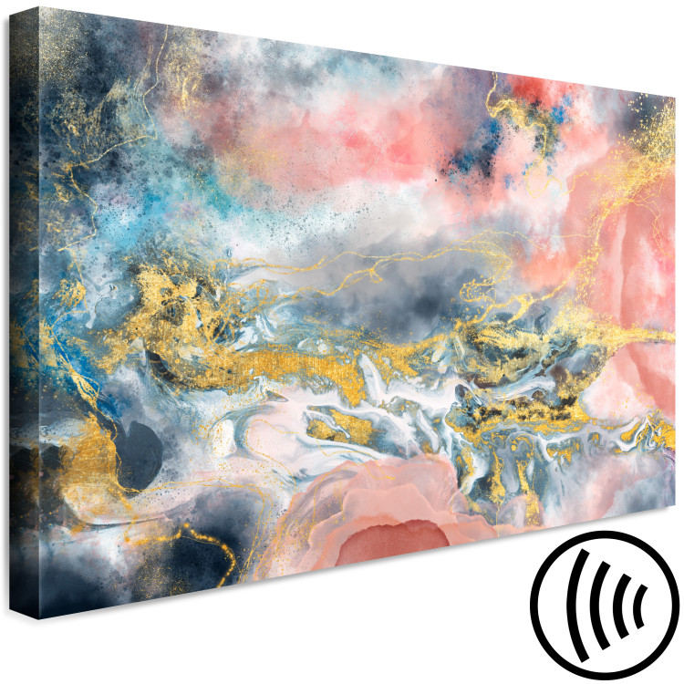 Canvas Print Contemplative Wind (1-piece) Wide - artistic colorful abstraction 143149 additionalImage 6