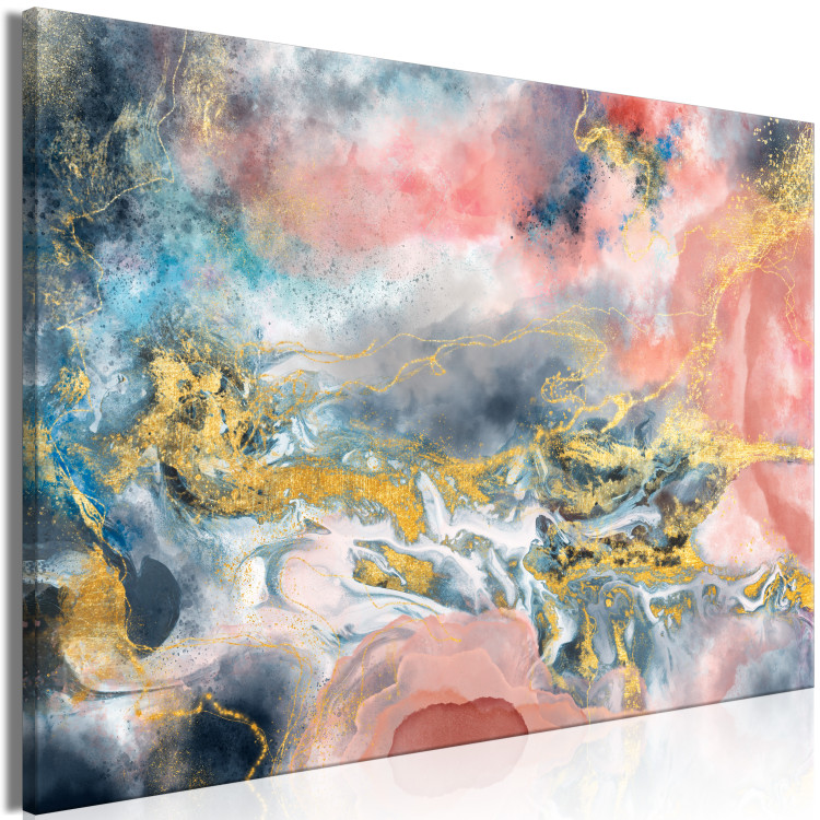 Canvas Print Contemplative Wind (1-piece) Wide - artistic colorful abstraction 143149 additionalImage 2