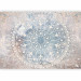 Photo Wallpaper Mandala - Bright Ornament in Cream Color on a Blue Background 145149 additionalThumb 1