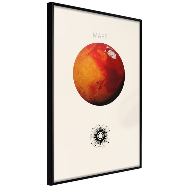 Poster Mars - Red Planet and Abstract Composition With the Solar System 146249 additionalImage 6