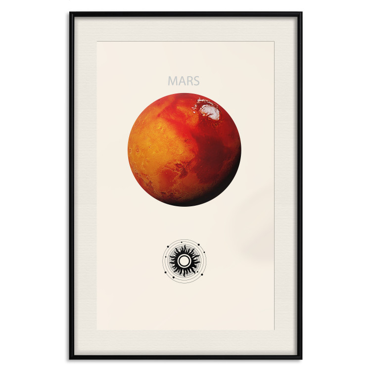 Poster Mars - Red Planet and Abstract Composition With the Solar System 146249 additionalImage 26