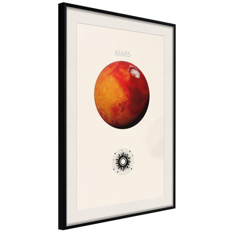 Poster Mars - Red Planet and Abstract Composition With the Solar System 146249 additionalImage 9