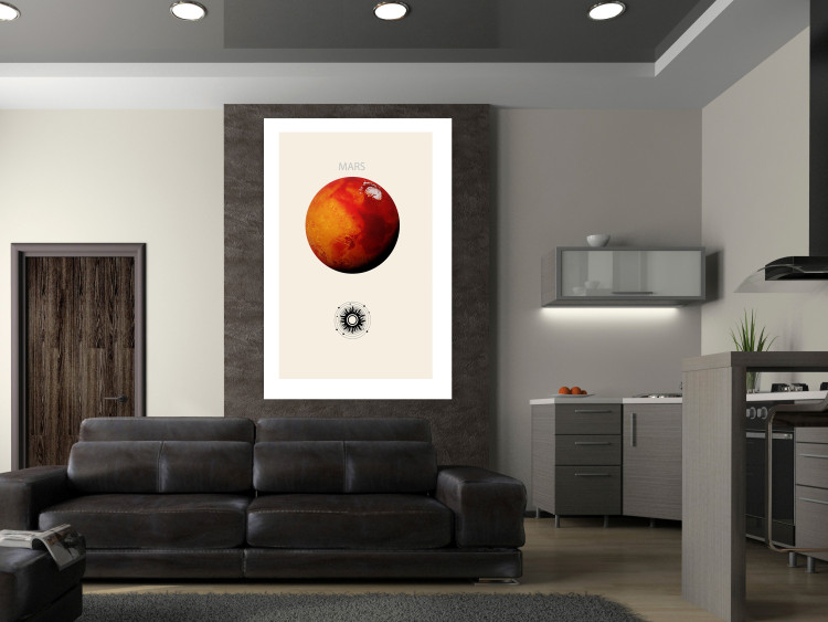 Poster Mars - Red Planet and Abstract Composition With the Solar System 146249 additionalImage 11