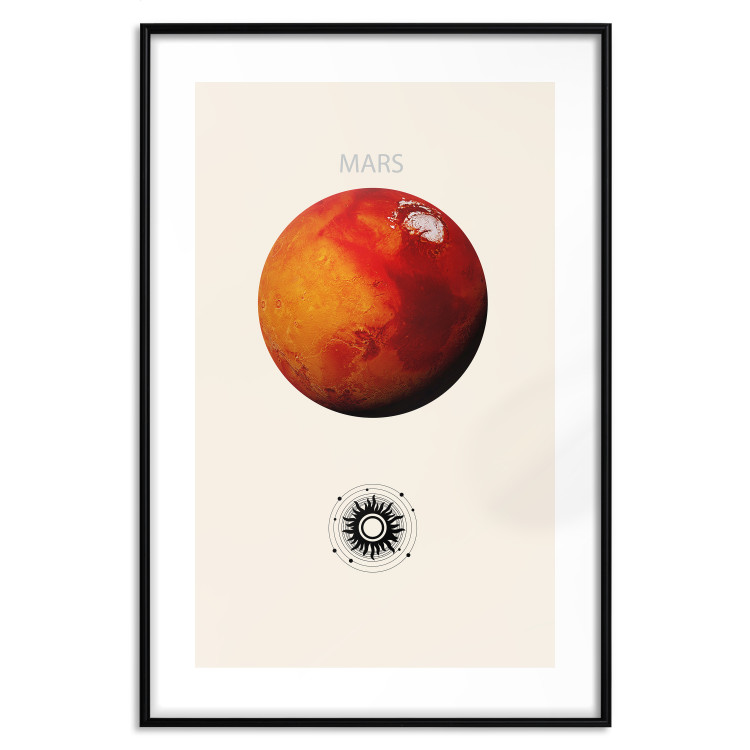 Poster Mars - Red Planet and Abstract Composition With the Solar System 146249 additionalImage 24