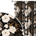 Decorative Curtain Floral elegance - composition with floral motif on a dark background 147249