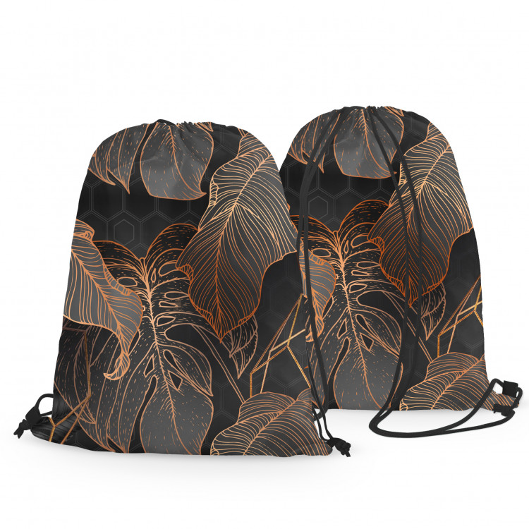 Backpack Abstract leaves - an intriguing composition with a geometric motif 147349 additionalImage 2