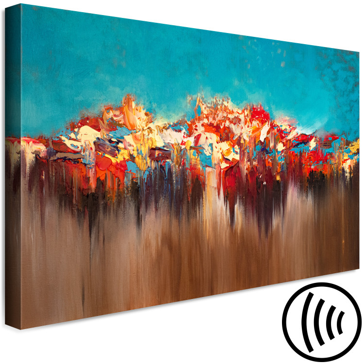 Canvas Art Print Artistic Disorder - Painted Abstract With Texture of Paints 147649 additionalImage 6