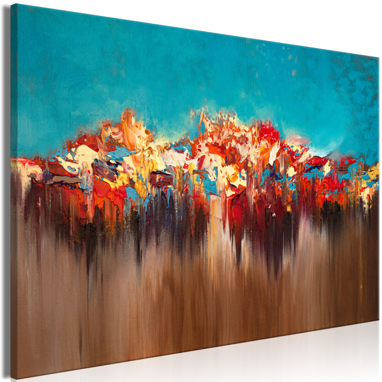 Canvas Art Print Artistic Disorder - Painted Abstract With Texture of Paints 147649 additionalImage 2