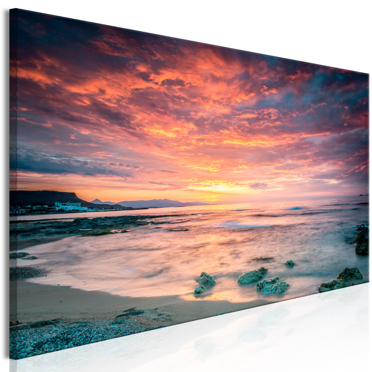 Large canvas print Beach in Crete - Red III [Large Format] 149049 additionalImage 2