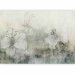Wall Mural Blooming in the Fog - White Lilies on a Shaded Background - Green 149249 additionalThumb 5