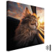 Canvas Print AI Maine Coon Cat - Animal on a Journey to the Setting Sun - Square 150149 additionalThumb 8