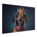 Canvas AI Dog Dachshund - Portrait of a Smiling Animal Wearing a Crown - Horizontal 150249 additionalThumb 2