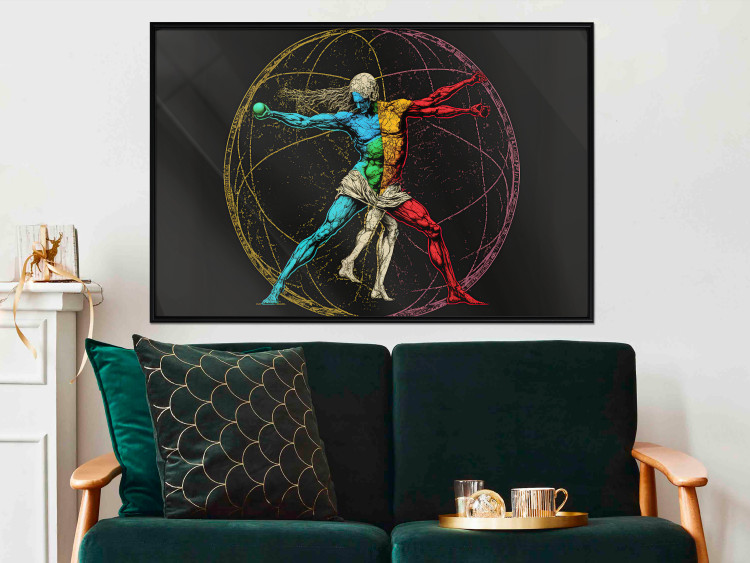 Wall Poster Vitruvian athlete - a composition inspired by da Vinci's creation 151149 additionalImage 7