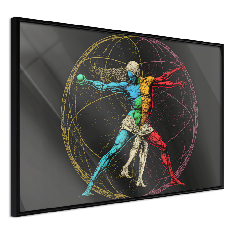 Wall Poster Vitruvian athlete - a composition inspired by da Vinci's creation 151149 additionalImage 8