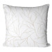 Decorative Microfiber Pillow Arrangement of Twigs - Organic Composition With Delicate Plants 151349