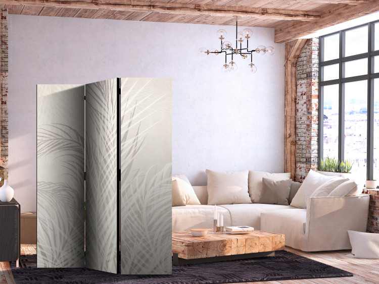 Room Divider Palm Leaves - Plants in Pastel Shades [Room Dividers] 152049 additionalImage 4
