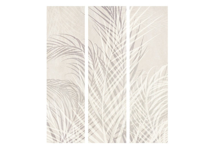 Room Divider Palm Leaves - Plants in Pastel Shades [Room Dividers] 152049 additionalImage 7