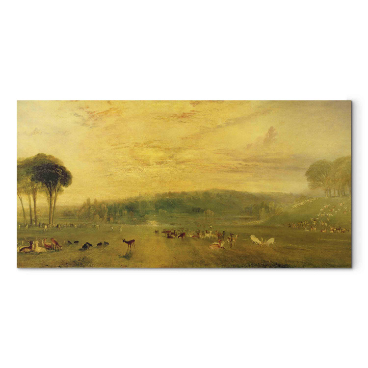Art Reproduction The Lake, Petworth: Sunset, Fighting Bucks 152849