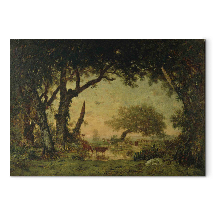 Reproduction Painting The Edge of the Forest at Fontainebleau, Setting Sun 154349