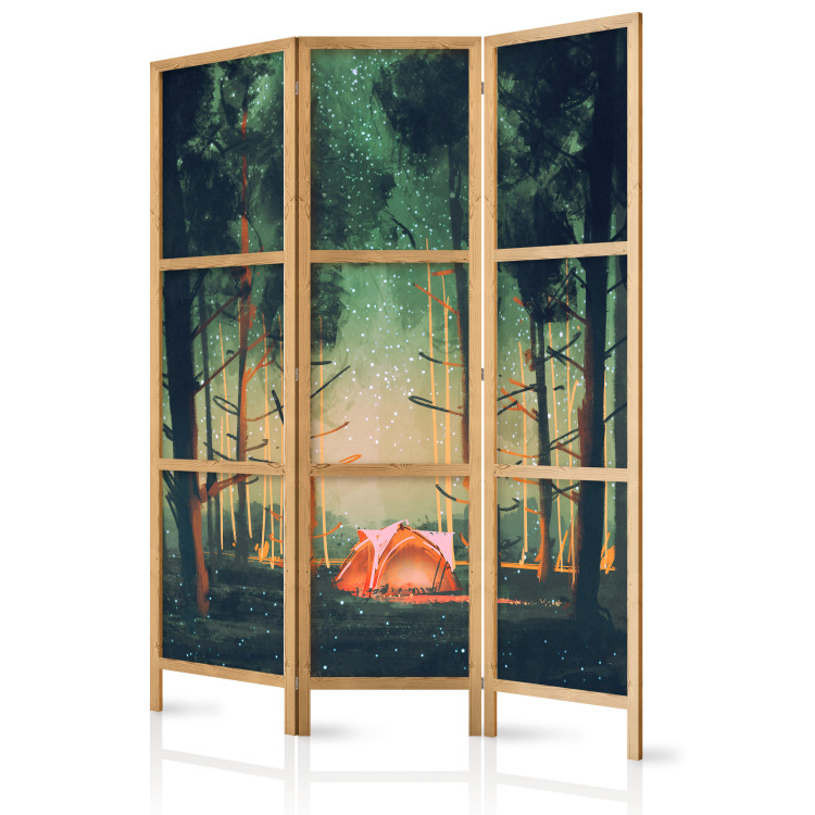 Room Divider Screen Camping - A Solitary Tent in the Forest Under a Sky Full of Stars [Room Dividers] 159549 additionalImage 5