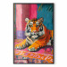 Poster Lying Tiger - A Painterly and Colorful Composition With an Animal 159949 additionalThumb 4