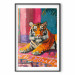 Poster Lying Tiger - A Painterly and Colorful Composition With an Animal 159949 additionalThumb 17