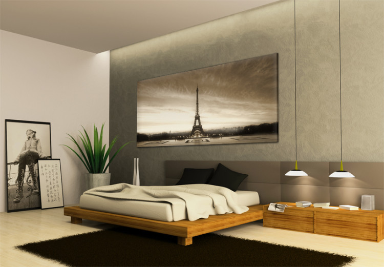 Canvas Foggy Paris - Eiffel Tower 50449 additionalImage 2