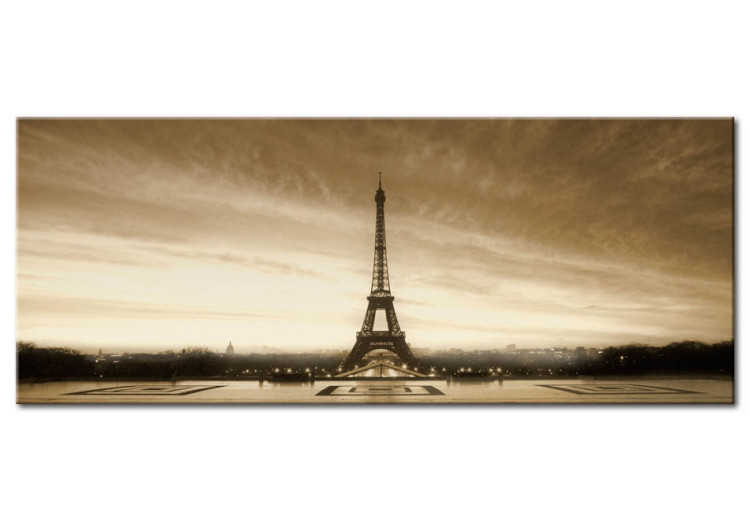 Canvas Foggy Paris - Eiffel Tower 50449