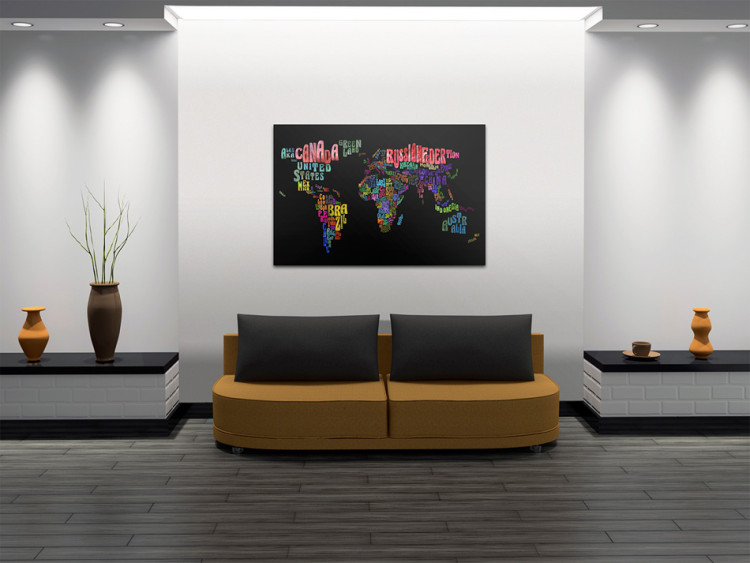 Canvas Art Print Names of countries 55249 additionalImage 3