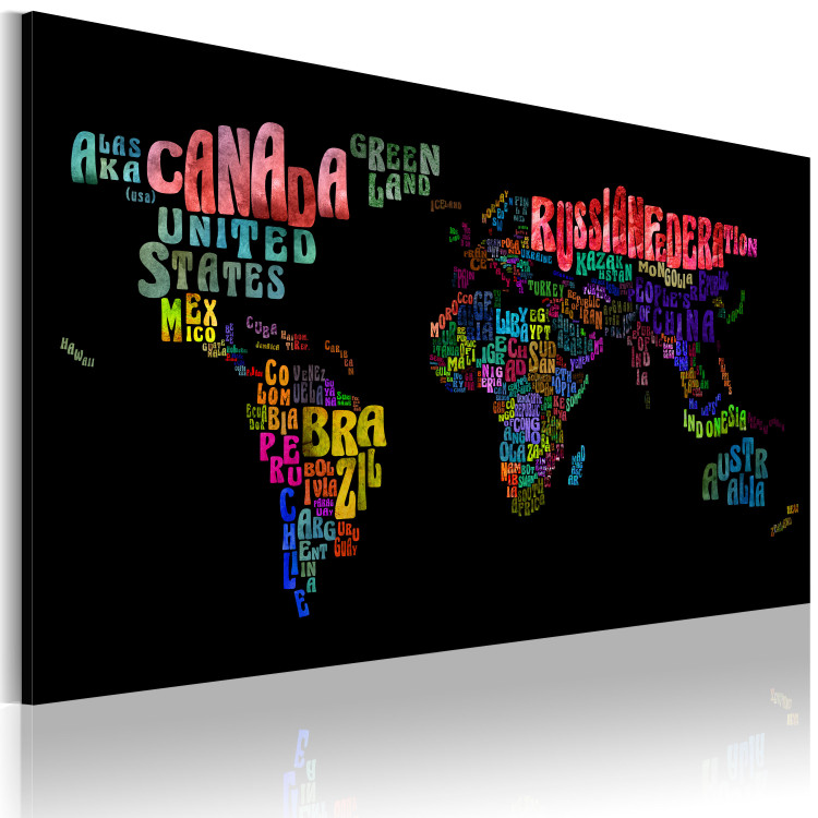 Canvas Art Print Names of countries 55249 additionalImage 2
