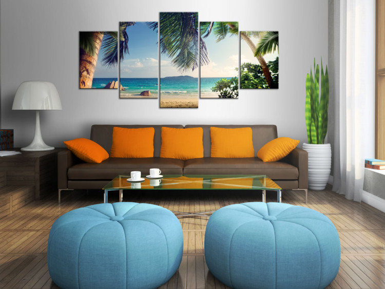 Canvas Art Print Under palm trees 58549 additionalImage 3