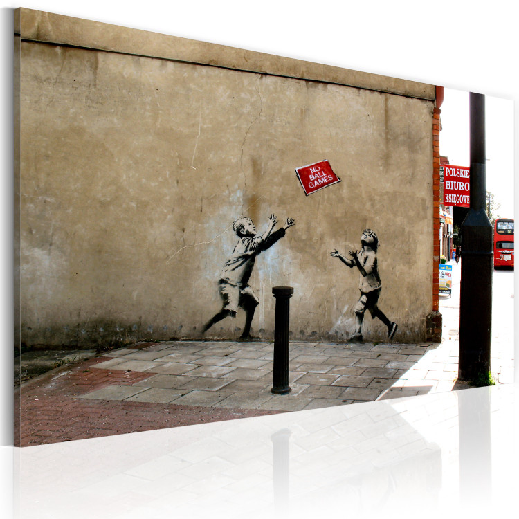 Canvas Print No ball games (Banksy) 58949 additionalImage 2
