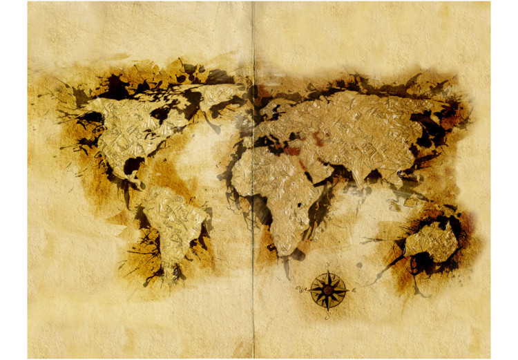 Wall Mural Gold-diggers' map of the World 60049 additionalImage 1