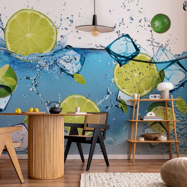 Wall Mural Water with Lemon - Refreshing Fruit Motif for the Kitchen or Room 60249 additionalImage 6