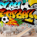 Wall Mural Colorful Sports Graffiti - Expression about soccer for a teenager 61149 additionalThumb 6
