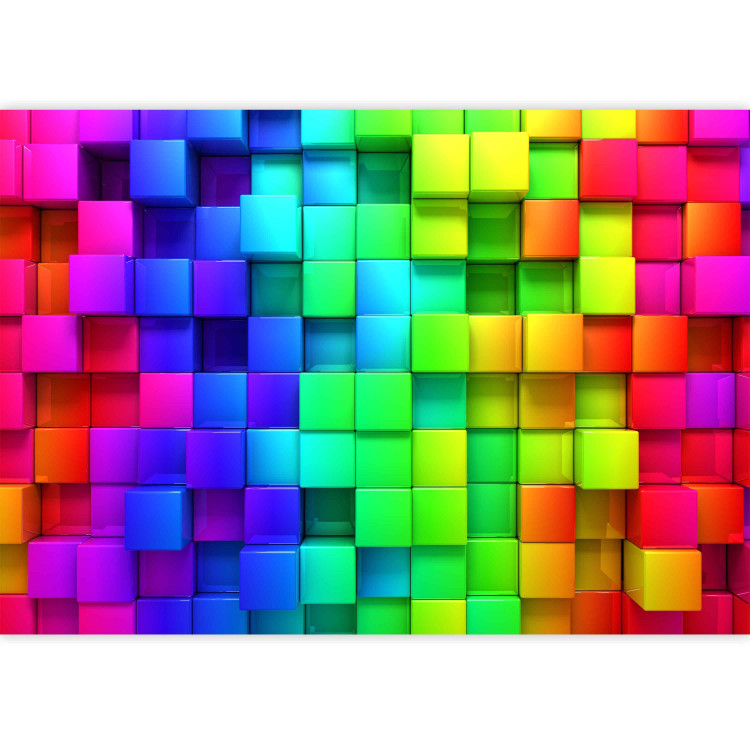 Photo Wallpaper Colourful Cubes 61949 additionalImage 3