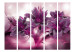 Room Divider Purple Flame II - purple lily flowers in bright ornamental light 95249 additionalThumb 3