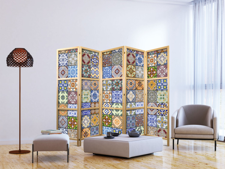 Room Divider Colorful Mosaic II - texture of colorful mosaic in ethnic motif 95449 additionalImage 6