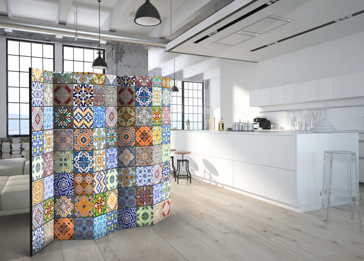 Room Divider Colorful Mosaic II - texture of colorful mosaic in ethnic motif 95449 additionalImage 4