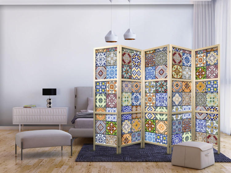 Room Divider Colorful Mosaic II - texture of colorful mosaic in ethnic motif 95449 additionalImage 8