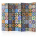 Room Divider Colorful Mosaic II - texture of colorful mosaic in ethnic motif 95449