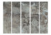 Room Divider Screen Hail Cloud II - architectural texture in the motif of gray concrete 95549 additionalThumb 3
