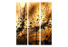 Room Separator Dandelions in the Rain - flowers with water droplets on an orange background 95649 additionalThumb 3
