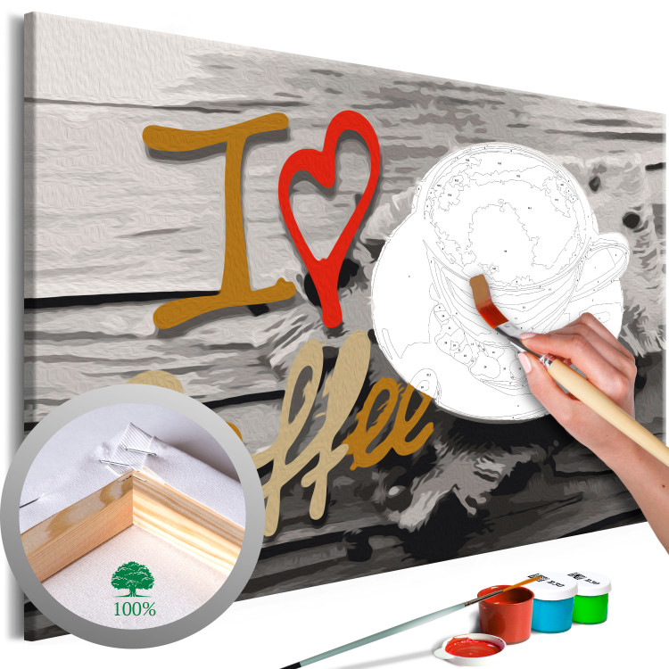 Paint by Number Kit I Love Coffee 107559