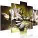 Canvas Print Lilies and Stones (5-part) Wide - Still Life in Zen Style 108259 additionalThumb 2